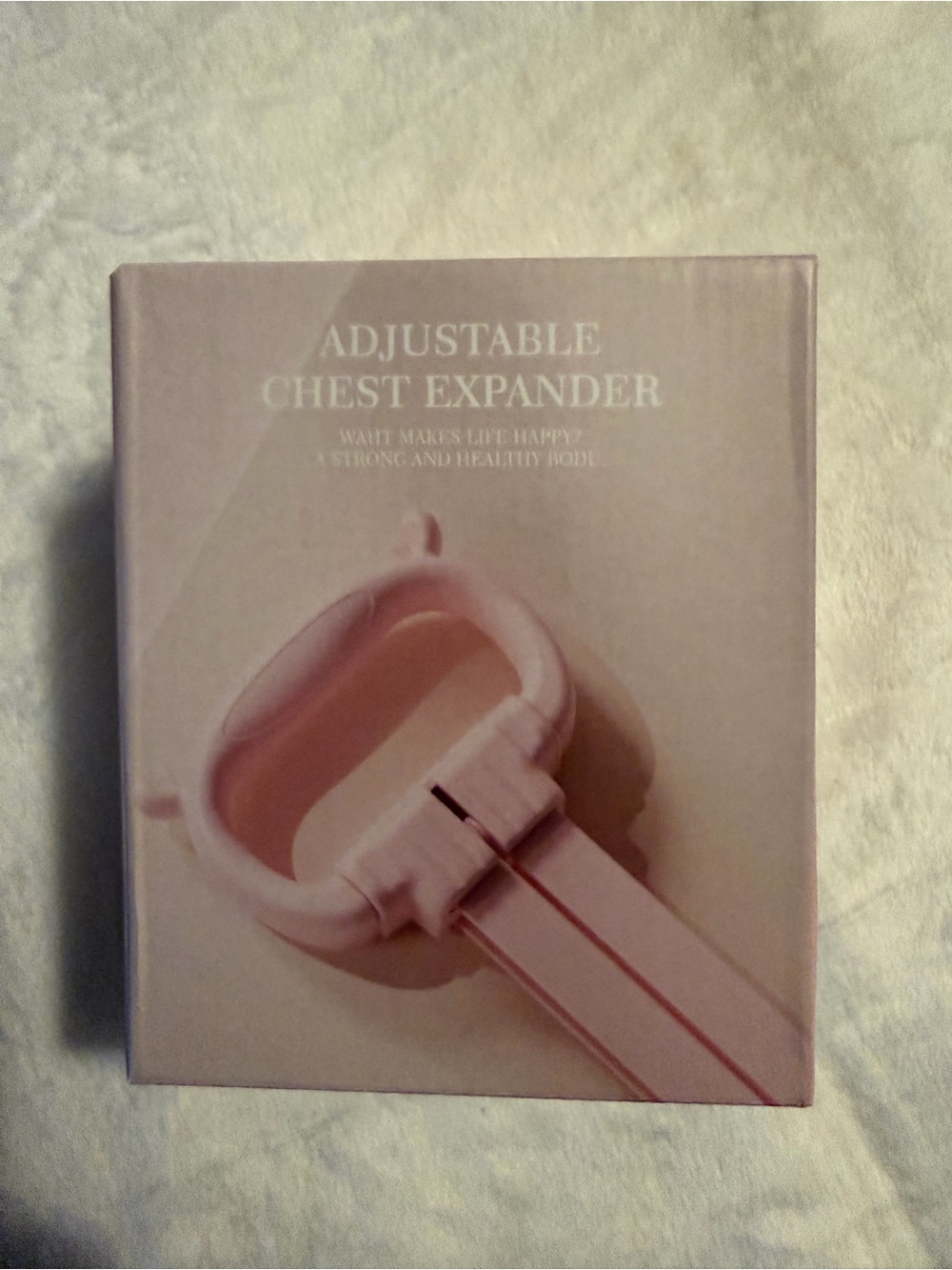 Adjustable Chest Expander - Pale Pink